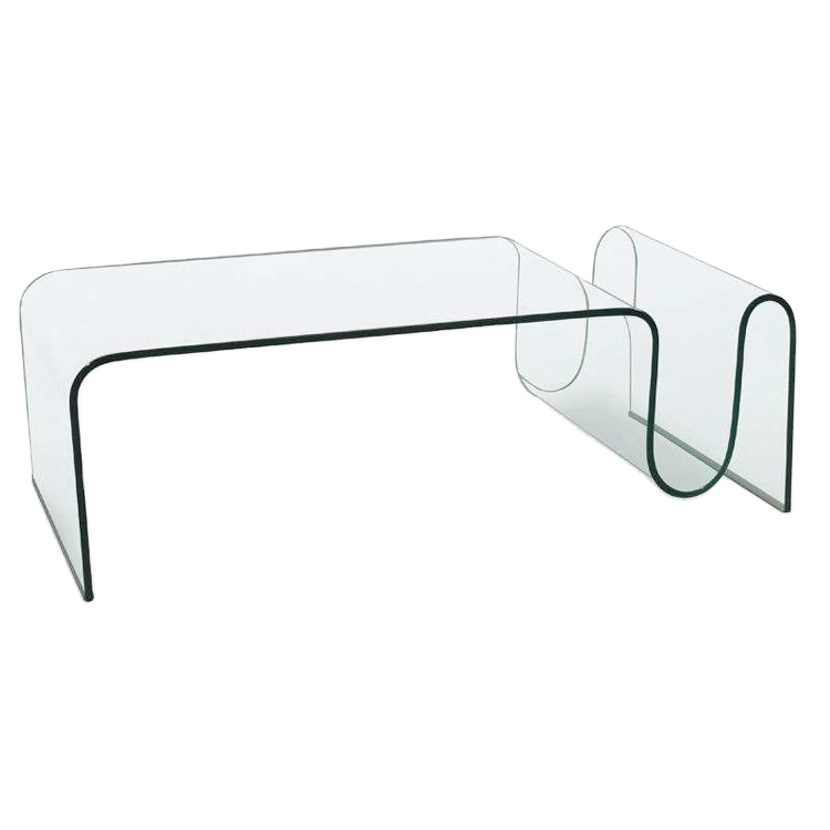 Hot Sale Curved Coffee Table Glass Bent Tempered For Side Tables For Console Desk Bending Panel