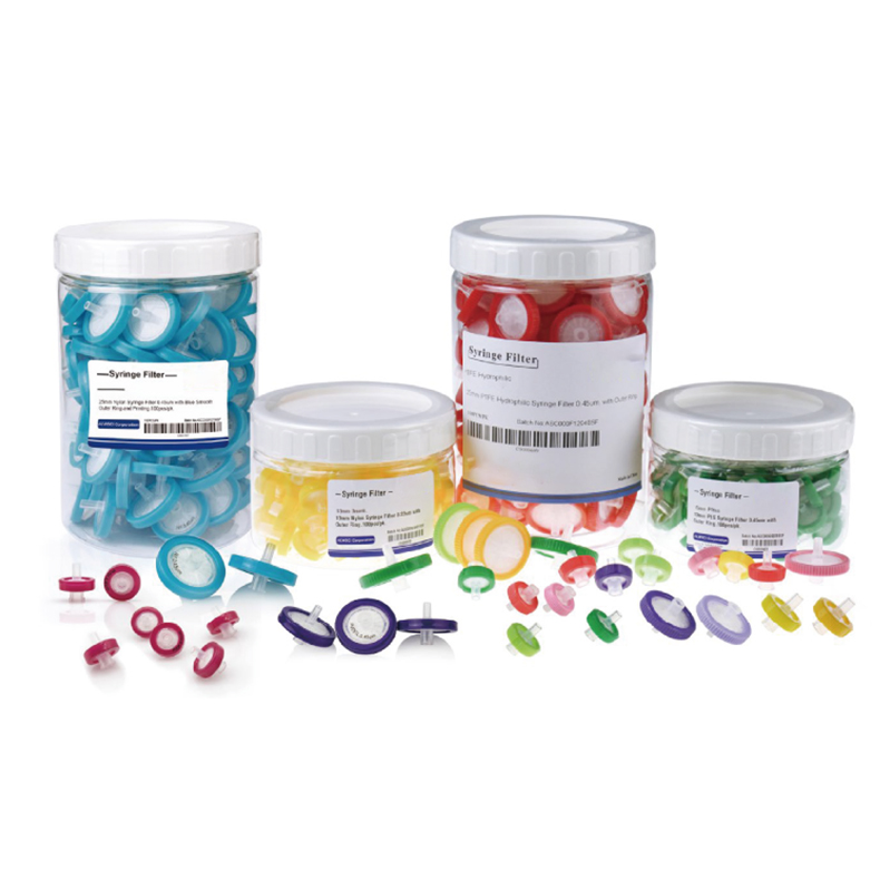 Лабораторный шприцевой фильтр WEIAI, PTFE PES PVDF MCE Nylon CA 0,22 мкм 0,45 мкм, гидрофильный фильтр, шприцевой фильтр 0,2 мкм