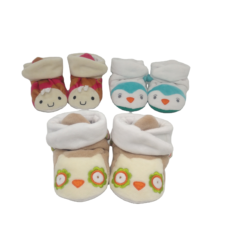 Factory Directly China Cheap Anti-Slippery Plain House Infant Walking Booties For Baby