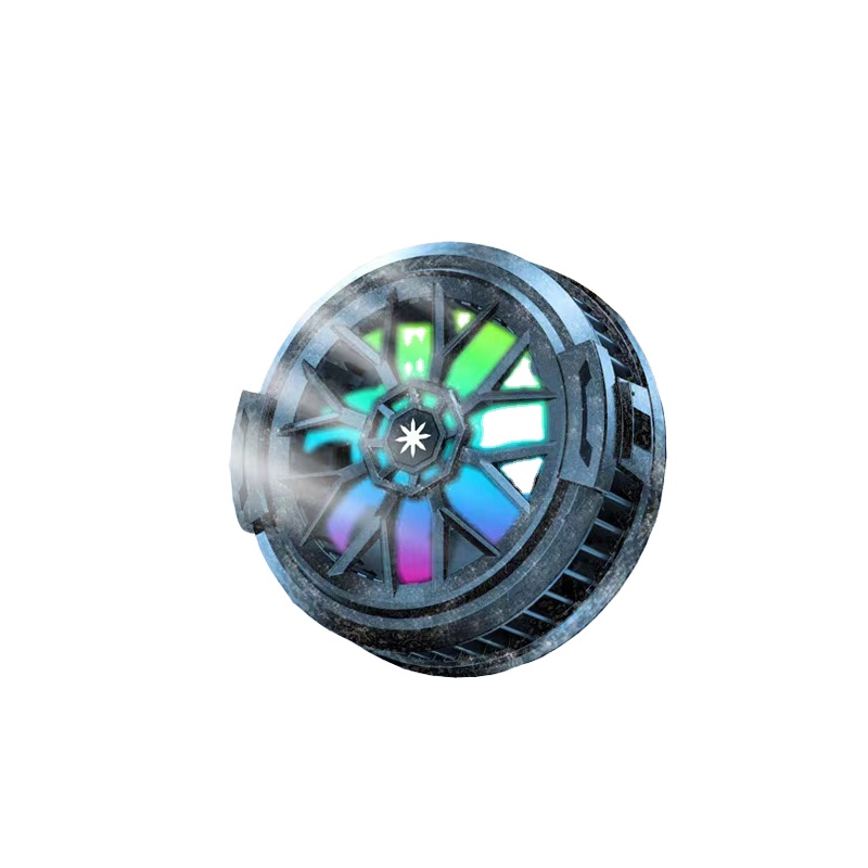 Новый беспроводной зарядный радиатор DY06 RGB, портативный игровой кулер, мини-контроллер для телефона с охлаждающим вентилятором для игр