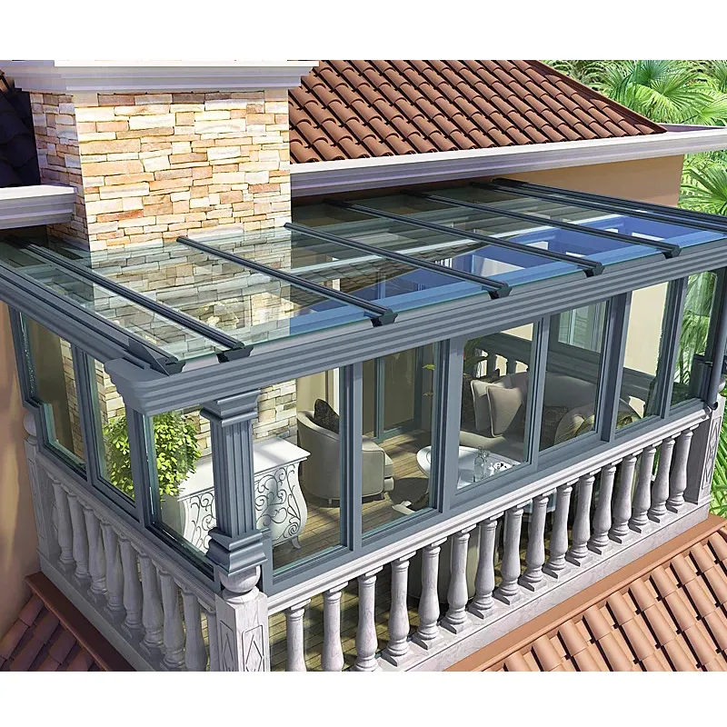 Sun room glass house prefab sun porch patio screen enclosure