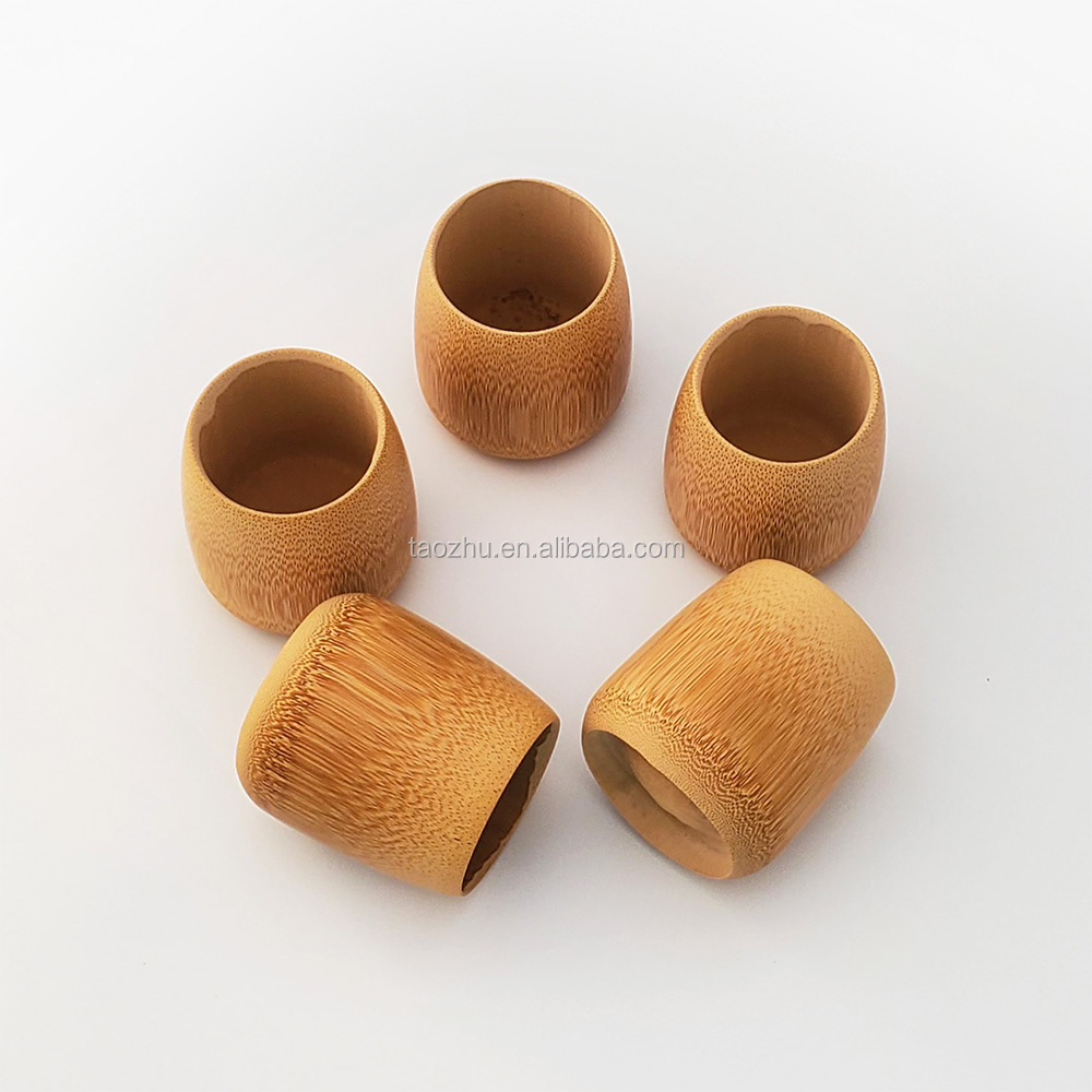 Качественная кофейная чашка Bambu 120 мл из натурального бамбука высотой 7,0 см