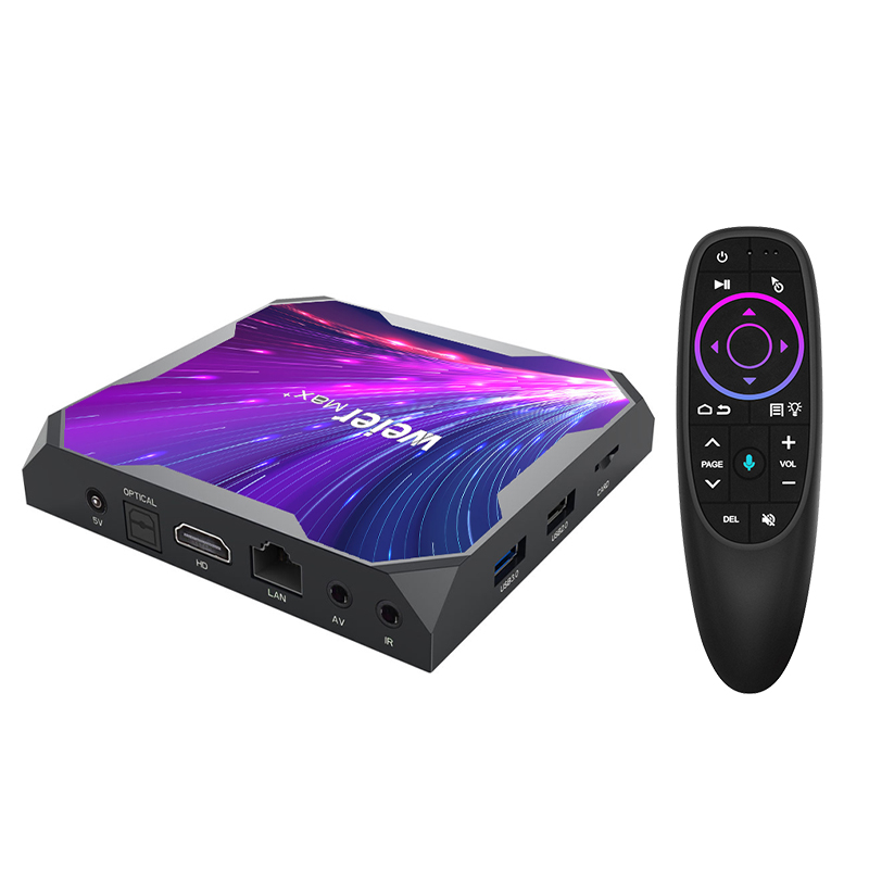 weier X96 max Amlogic S905X3 Android 9.0 TV box 2G+16G BT Android TV box smart for tv