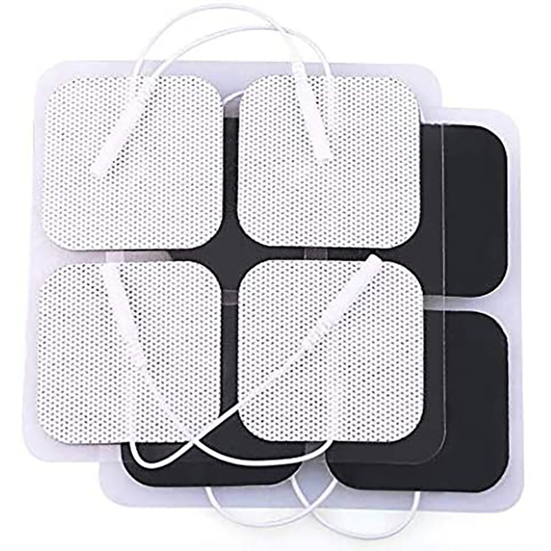 New medical square shape physiotherapy equipment massage tens snap electrode pad