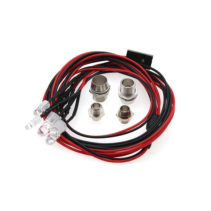 2 /4 /6 /8 Lights 70cm RC LED Night Headlamps Headlights 3/5mm LED Light for Model Drift Crawler Car For RC Car