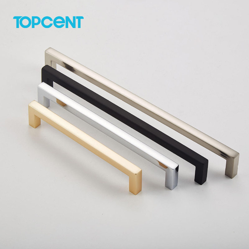 TOPCENT Modern style furniture handle kitchen pull cabinet solid square bar handle