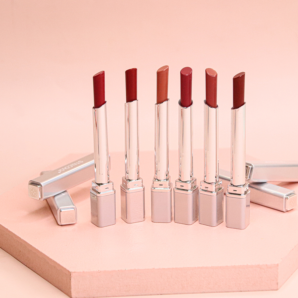 6 colors custom logo silver lipstick tube cream matte lipstick