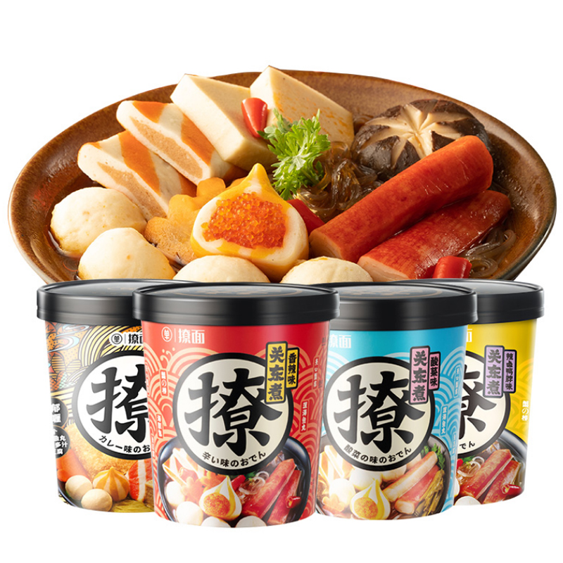 Single grain noodles / Kanto boiled spicy 165g*6 barrel instant noodles with rice noodle
