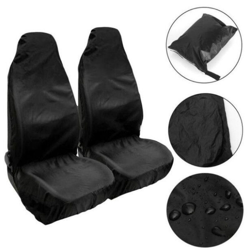 Universal 2PCS seat Protector waterproof Automotive Foldable Non-Slip front car seat cover