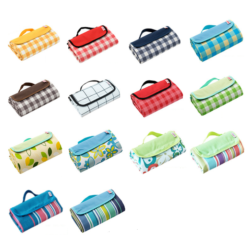 OEM Relax Lightweight Outdoor Portable Waterproof Beach Camping Mat Sand Proof Foldable oxford Travel Picnic Blanket mat