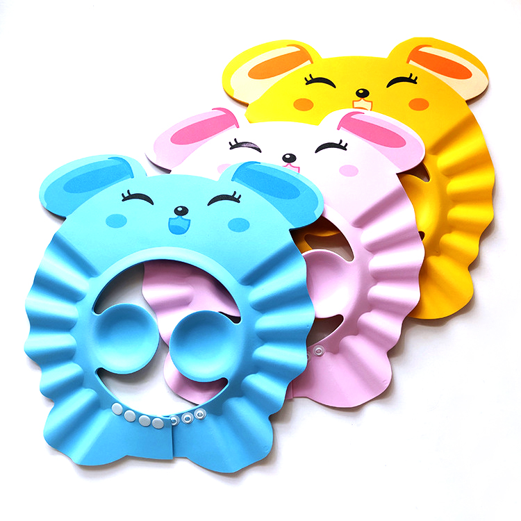 Wholesale Kids Shower Hat Wash Hair Adjustable Waterproof Protection Eye Ear Bath Cap for Baby