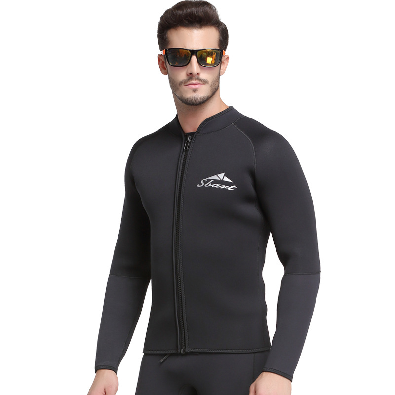 Sbart 3mm Neoprene Diving Surfing Wetsuit Jacket Neoprene Spearfishing Suit Custom Wetsuit Shirt For Men