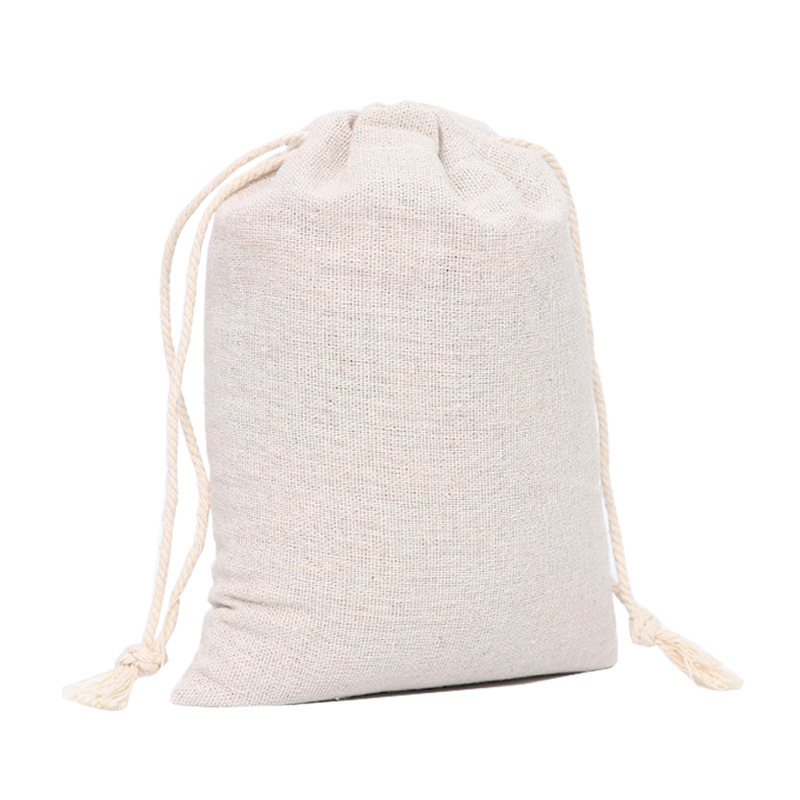 Custom drawstring cotton bags Custom packaging wholesale cotton fabric drawstring bags with logo