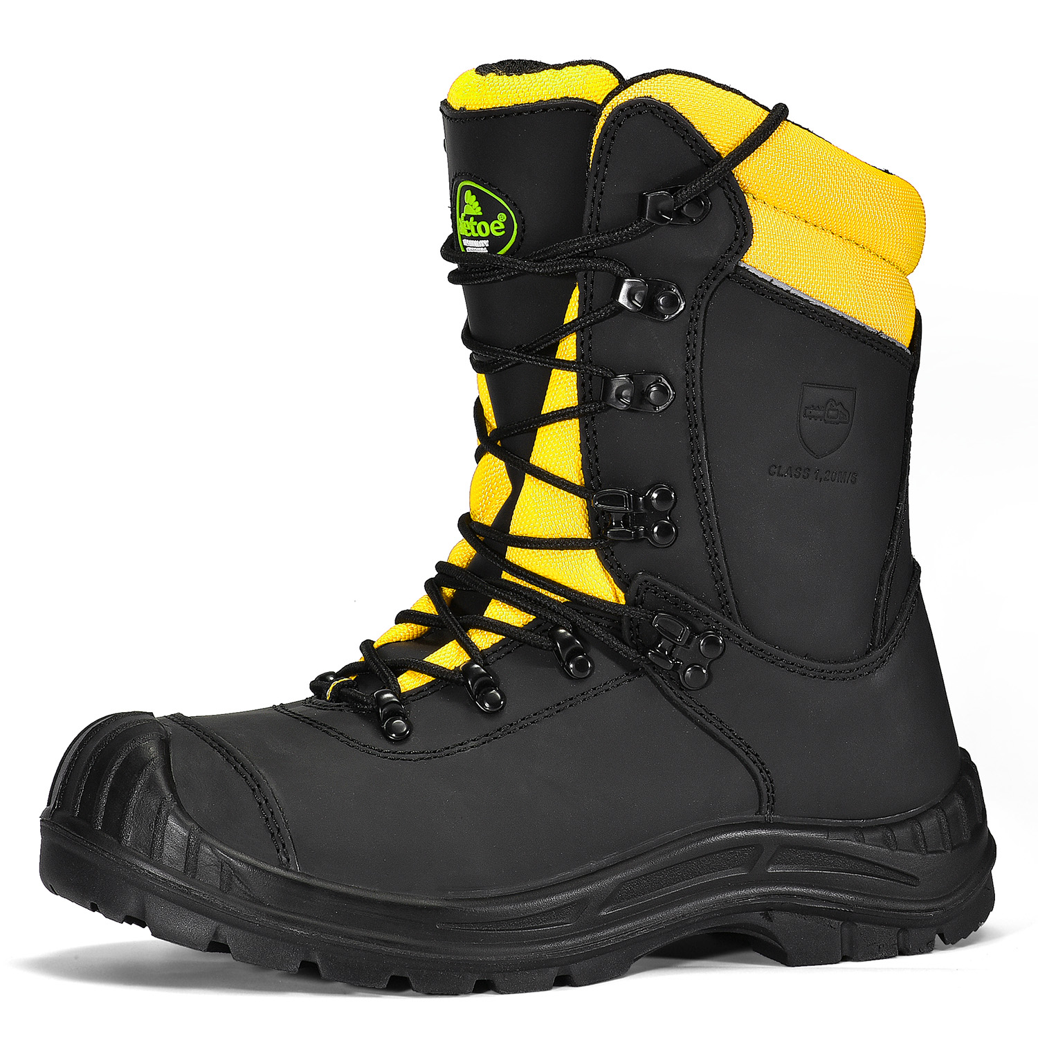 Full Grain Cow Nubuck Leather Upper Anti-Cutting Foot Protection Forestry Chainsaw Protective Boot-Cut-Safety-Boots