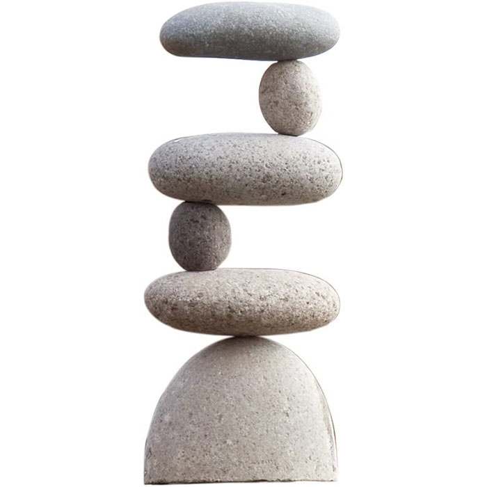 Natural River Stone Rock Cairn Sculpture Stacked Stone Balanced Rock Zen Stones Meditation