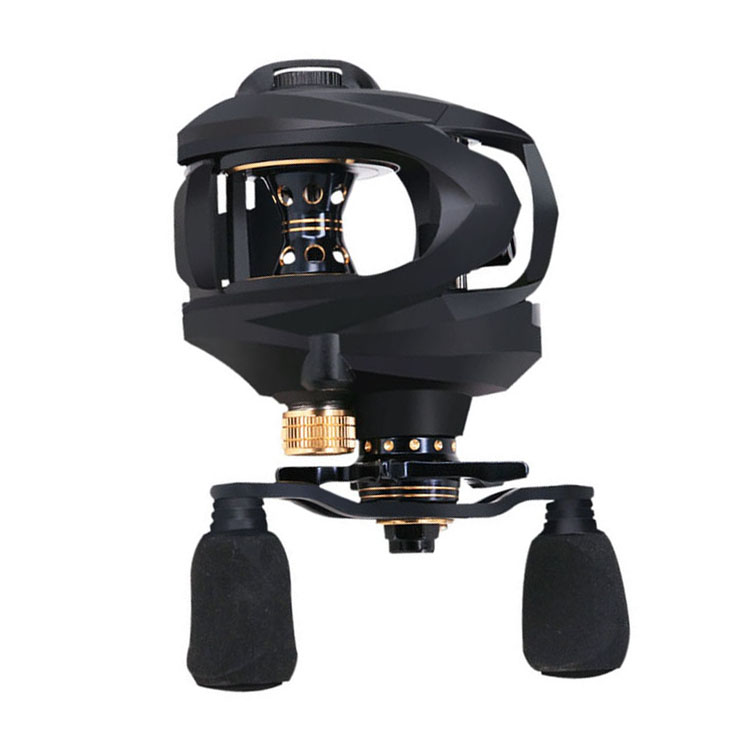 WeiHe 7.2:1 Fishing Reel full metal Baitcasting High Speed Shallow Deep Spool Reinforced Fishing Reel AKS150 S Drum Fishing Ree