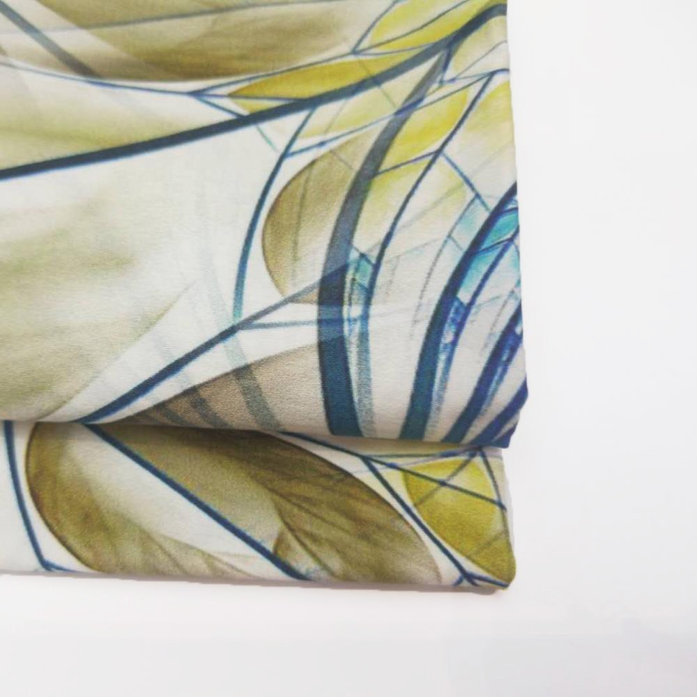 customize textiles satin drill digital print cotton elastic shirting fabric woven