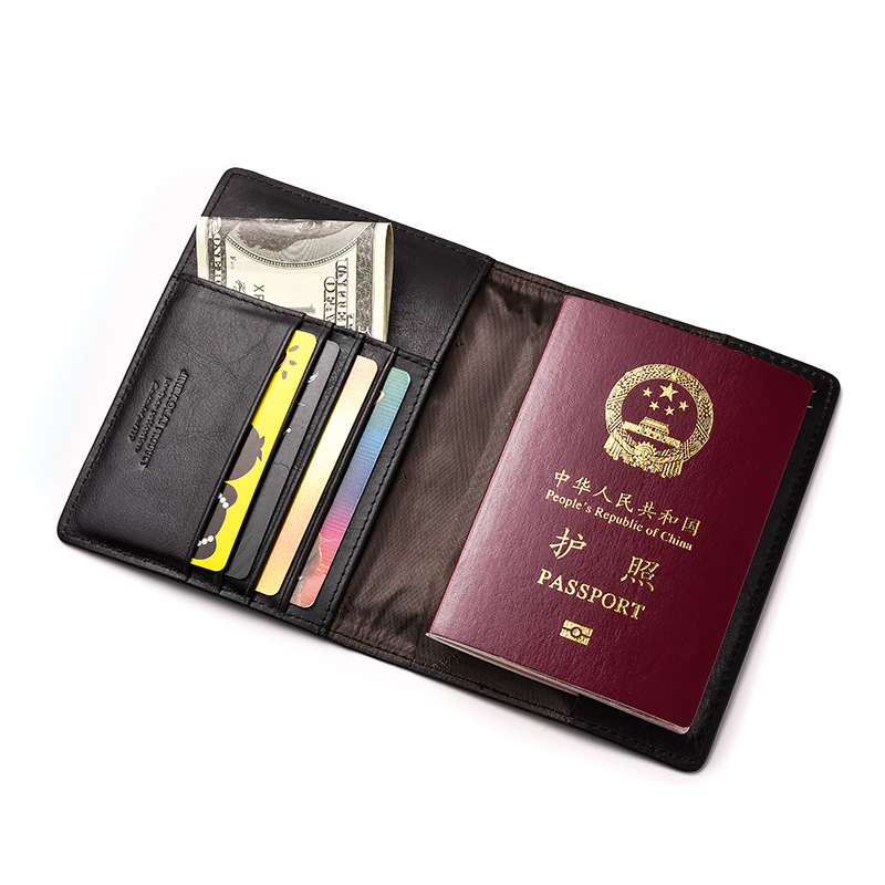 new leather passport bag card bag card sleeves pocket card holder fashion wallet ID can be customized