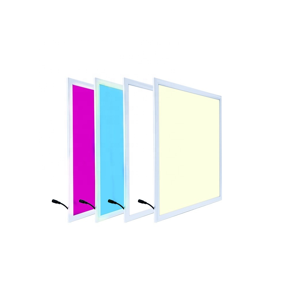 Светодиодная панель 2x4ft RGB, ультратонкая светодиодная панель с регулируемой яркостью и изменением цвета с пультом дистанционного управления для ktv