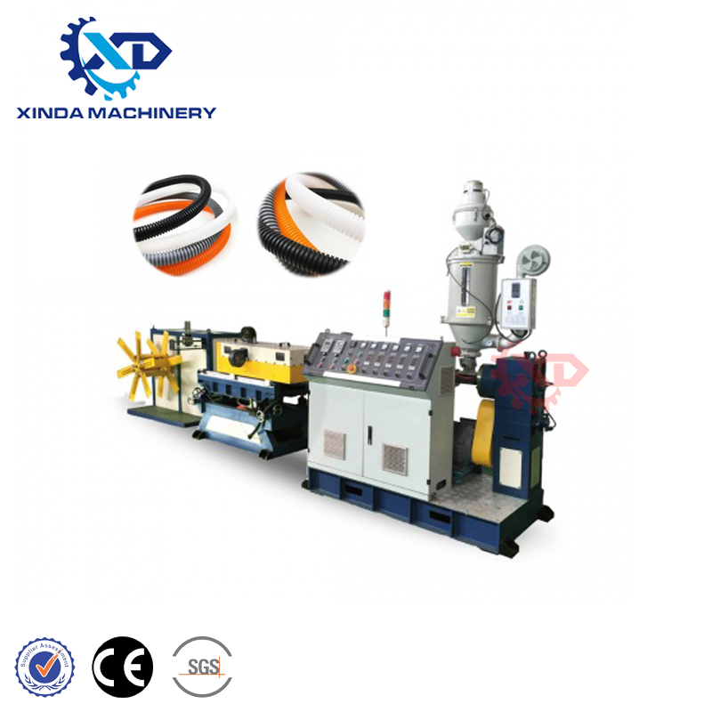 Линия по производству гофрированных труб PE PP HDPE, сертификация CE SGS