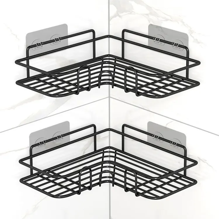 New wall mounted perforated free toilet  bathroom  triangle storage shelf