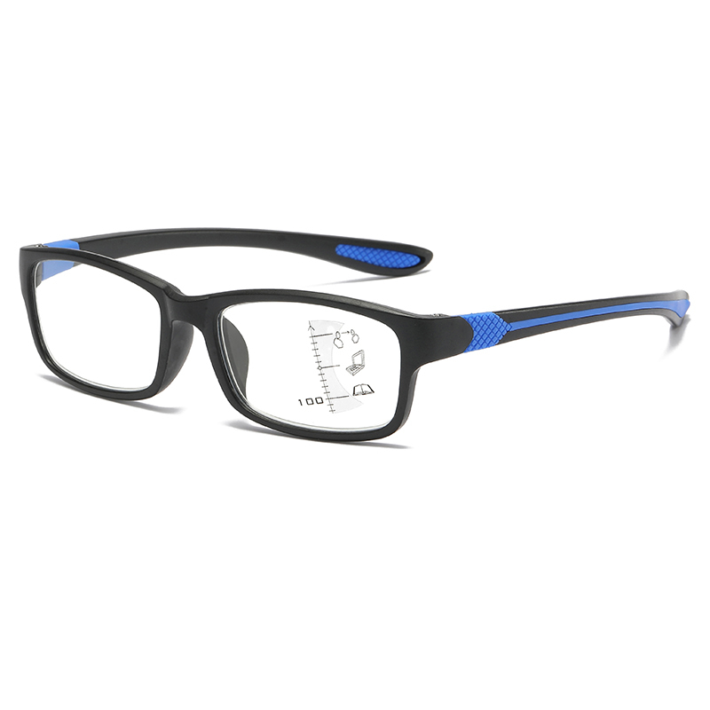 Wholesale Near and Far Dual-use Anti-blue Reading Glasses Small Frame Progressive Multi-focus Glasses for the Elderly
