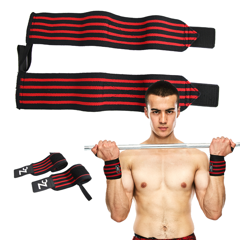 High quality bodybuilding wrist wraps padded weight lifting wrist strap weight lifting custom