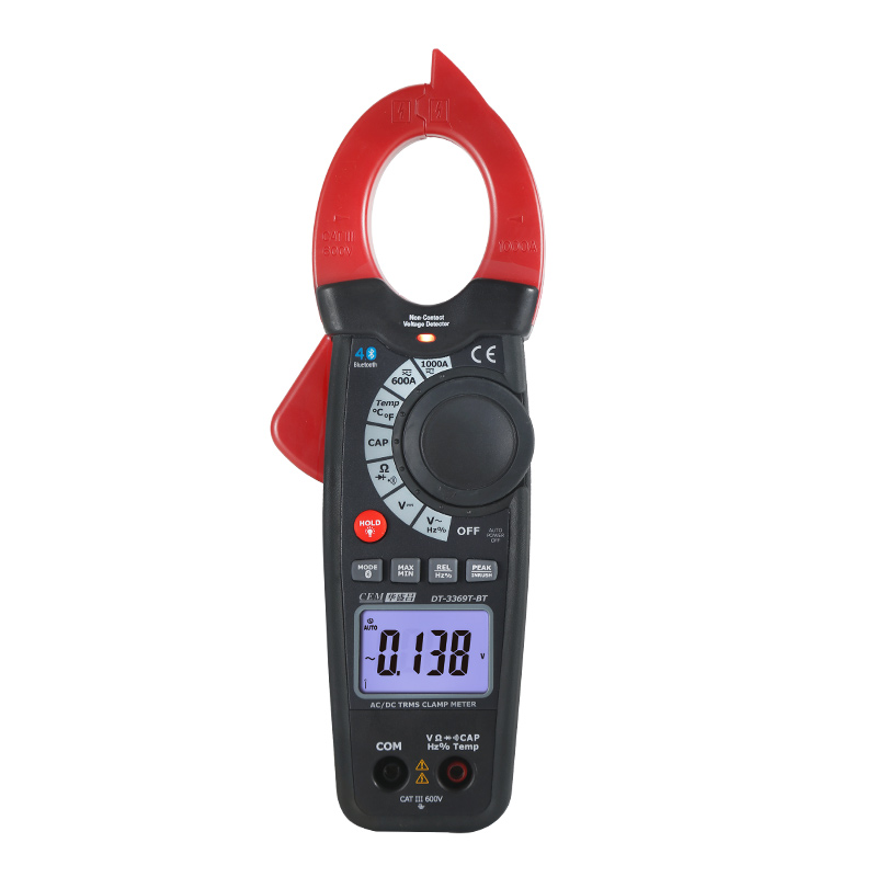 Dt-3369t-bt high-precision AC and DC true RMS multifunctional digital clamp meter
