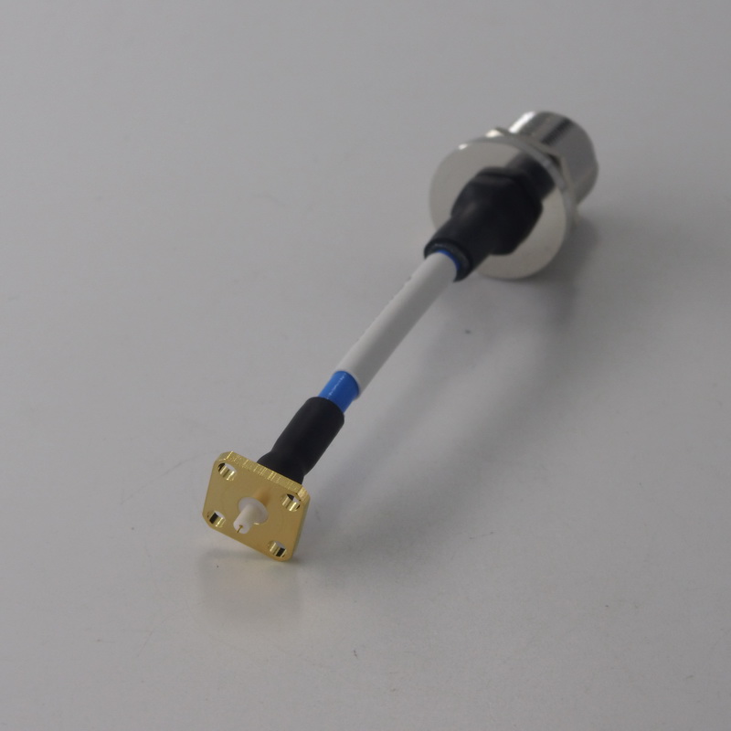 100mm .141'' Semi-flexible Cable Assembly  Jumper  With CINCH Connector To N Female Bulkhead Connector