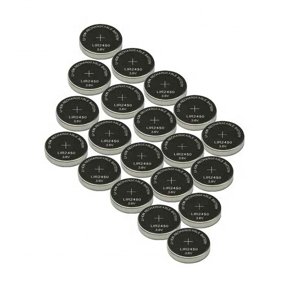 3.6V LIR1220 LIR2016 LIR2025 LIR2032 LIR2450 LIR2477 Rechargeable Button Battery