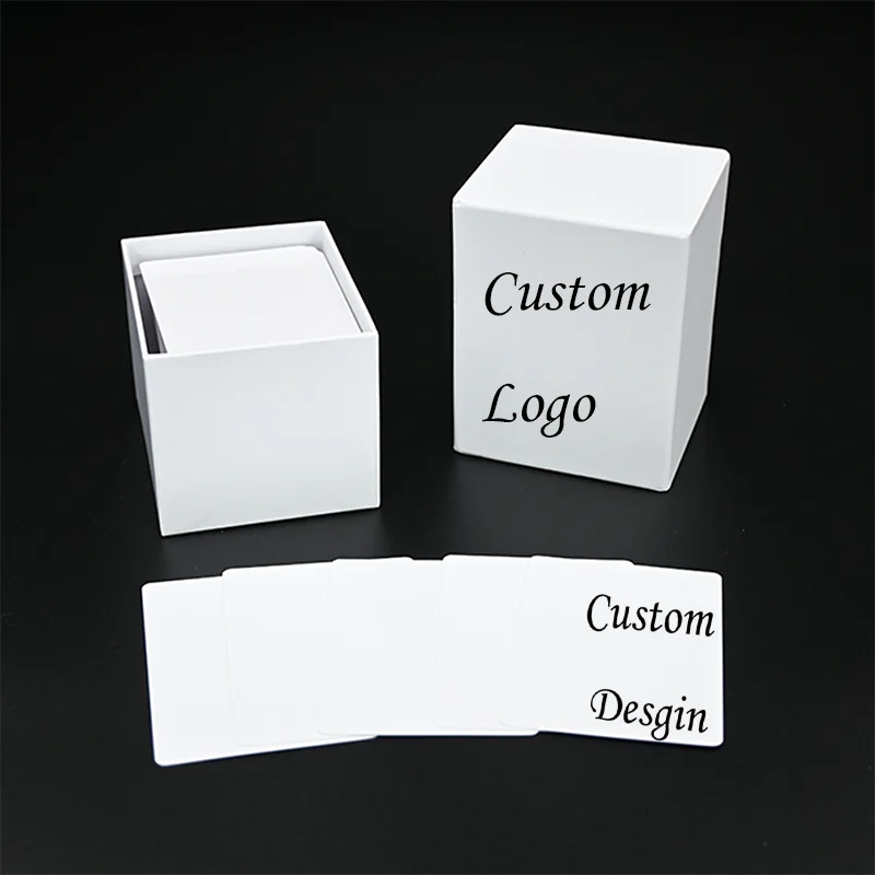 Wholesale Custom Design Logo Paper Personalized Printing Box PVC Plastic Waterproof Poker Deck Sublimation Blank Playing Cards