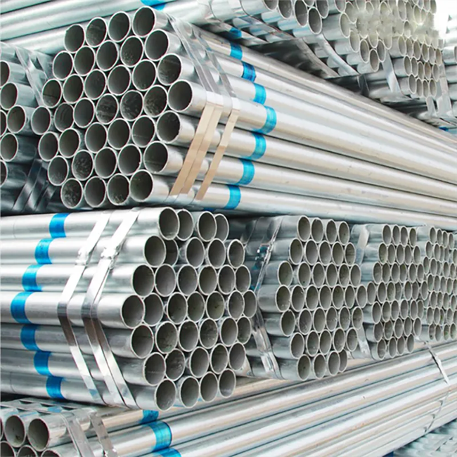 Galvanized Steel pipes Mild Iron Round Welded Steel pipes For Agricultural Greenhouse Frame