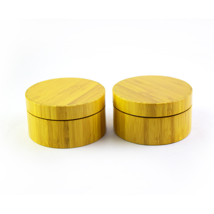Custom All Size 250 Ml Bamboo Cosmetics Containers And Packaging Aluminum Can Food Grade Storage Jar