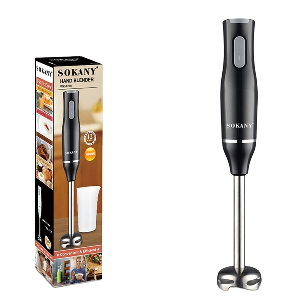 JOUGU SOKANY Wk-1708 2021 400w 2 In 1 New Design Stick Hand Blender