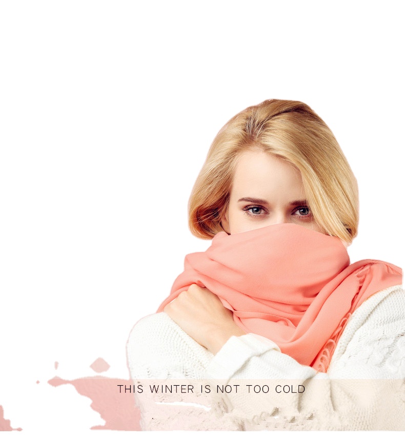 Whole sale soften breathable machine washable graphene heating scarf