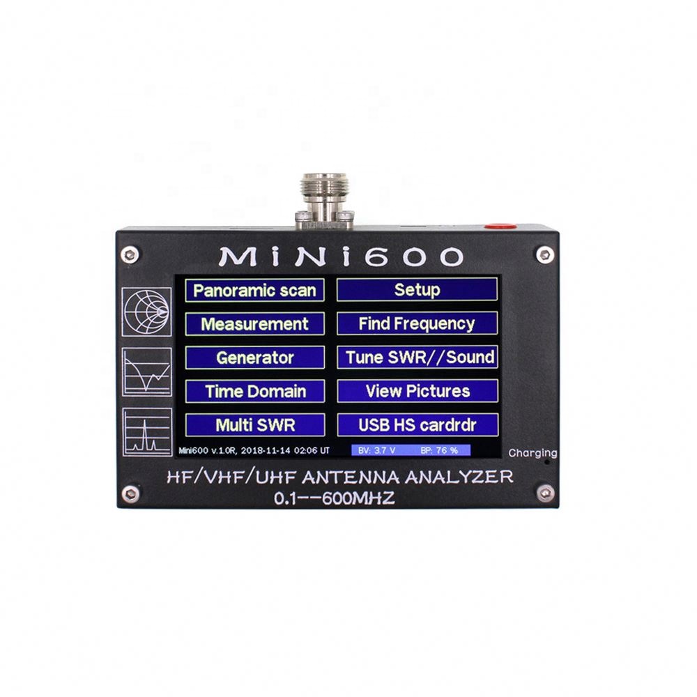 Mariosourcing Mini600 4,3 Inch ЖК Hf Vhf Uhf анализатор антенны мульти Swr 0,1-600 МГц метр 1,0-1999 5V 1.5A для радиолюбителей