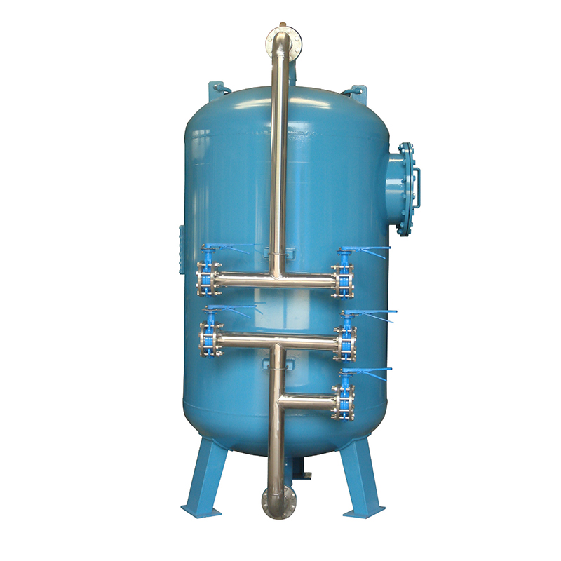 500LPH, 1TPH, 5TPH, 10TPH, 30TPH Carbon Steel Quartz Sand Filter System in water treatment factory price