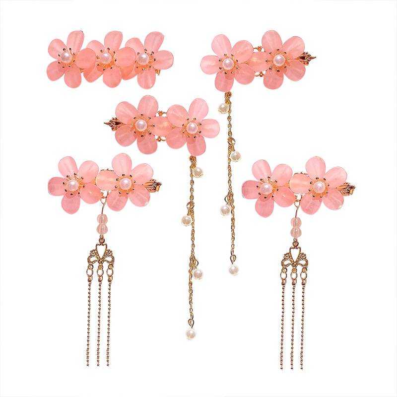Handmade Pearls Hair Clips Pin for Women Fashion Geometric Flower Barrettes Headwear Hair accessories Wedding hair accessories