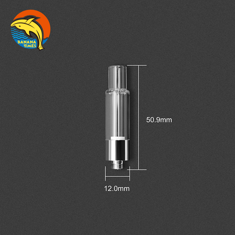 2021 the newest empty Cbd Cartridge lead free BANANA 510 Thread Thick Oil Glass lock Vape Pen Cartridg