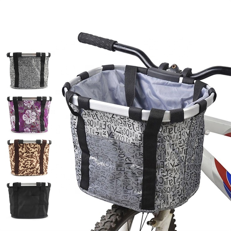 Bicycle Basket Handlebar Pannier Cycling Carrying Bike Riding Pouch Cycle Front Bag Bike Basket