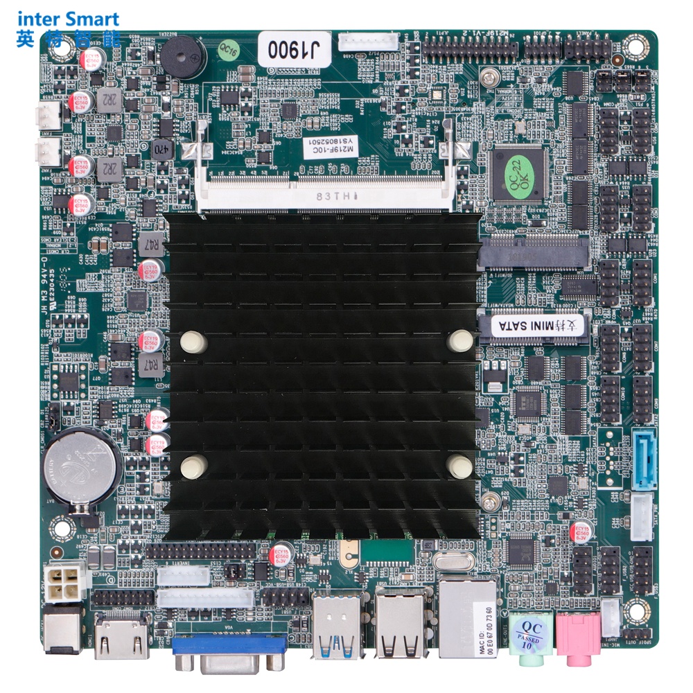 Безвентиляторный двухъядерный процессор Celeron J1800 LPT PS/2 тонкая материнская плата Mini-itx для AIO компьютера, мини-ПК, промышленного ПК