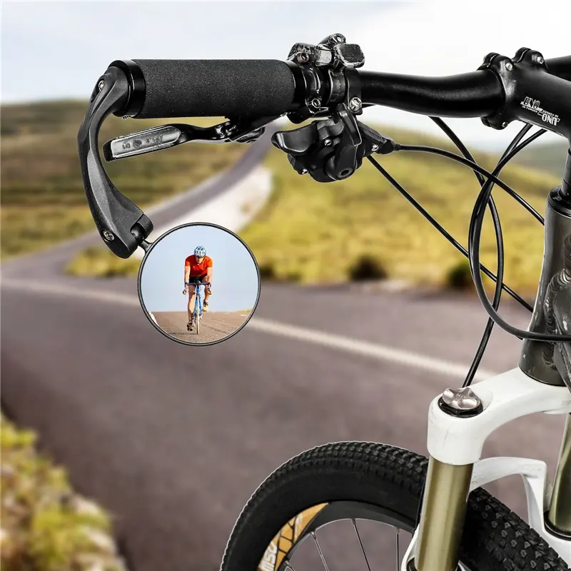 Universal Foldable Convex Bicycle Bike Side Handlebar Mirrors Frame Rear View Mirror Sport for Handlebar Motorcycle Cycling