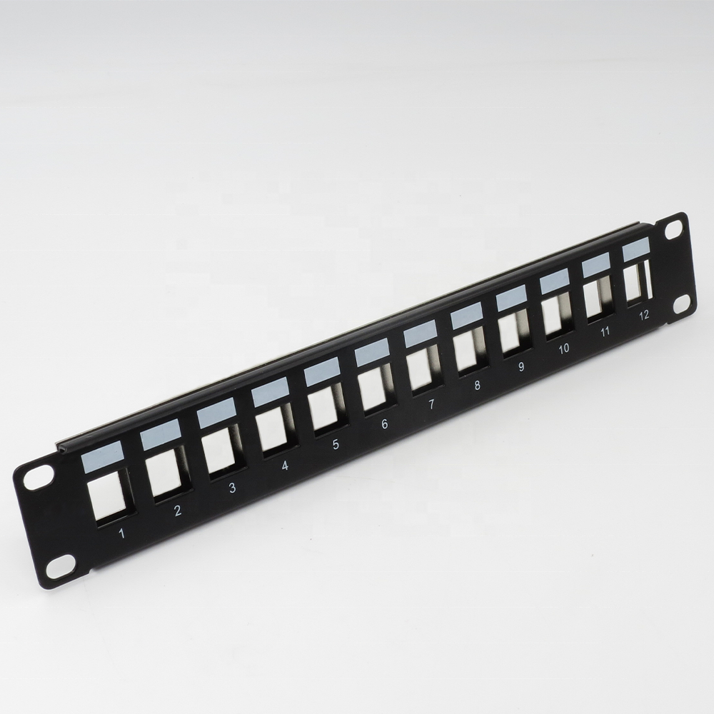 TP-01 AMP Тип пустой UTP Cat5e Cat6 1U 12 портовая коммутационная панель