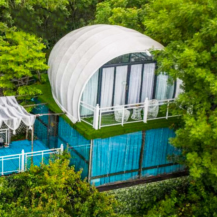 Luxury hotel resort Homestay Spherical Luxury Hotel Tent Outdoor Leisure Tourism Camping Shell Tent for Scenic Camping
