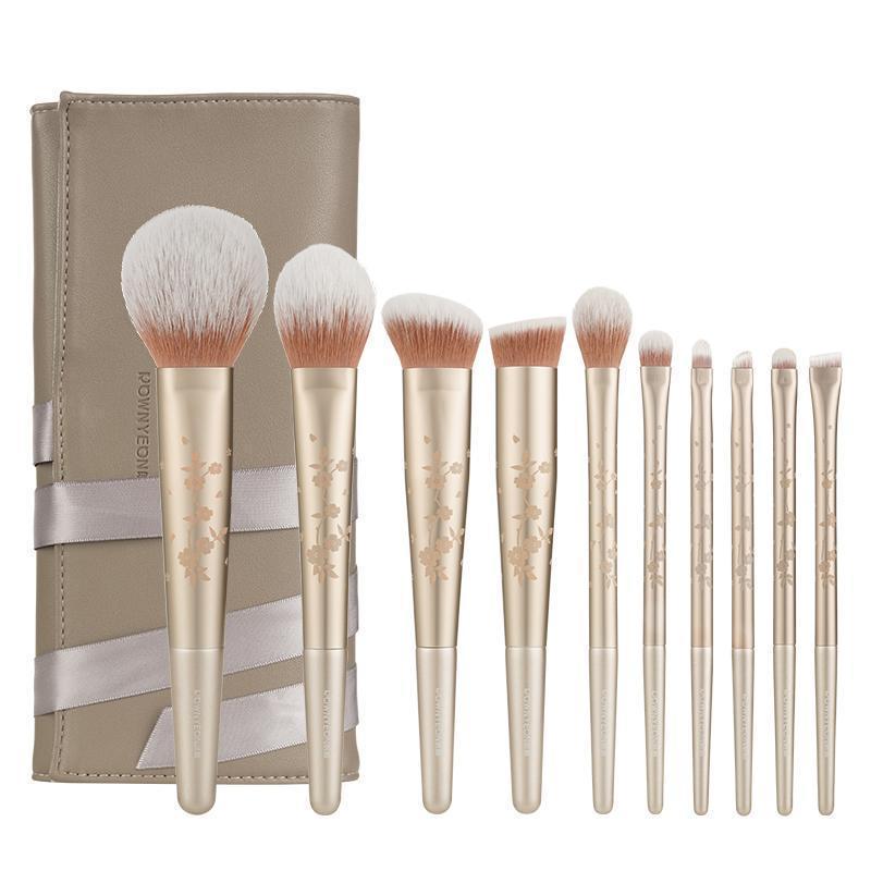 Factory Wholesale OEM Logo Eye Make-up Tools with Bag Private Label 32 pcs Natural Makeup Brush Set