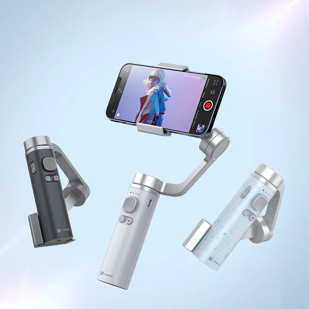 Funsnap capture 3 handheld gimbal flexible Face Tracking 3-Axis anti-shake camera phone selfie stick Gimbal Stabilizer