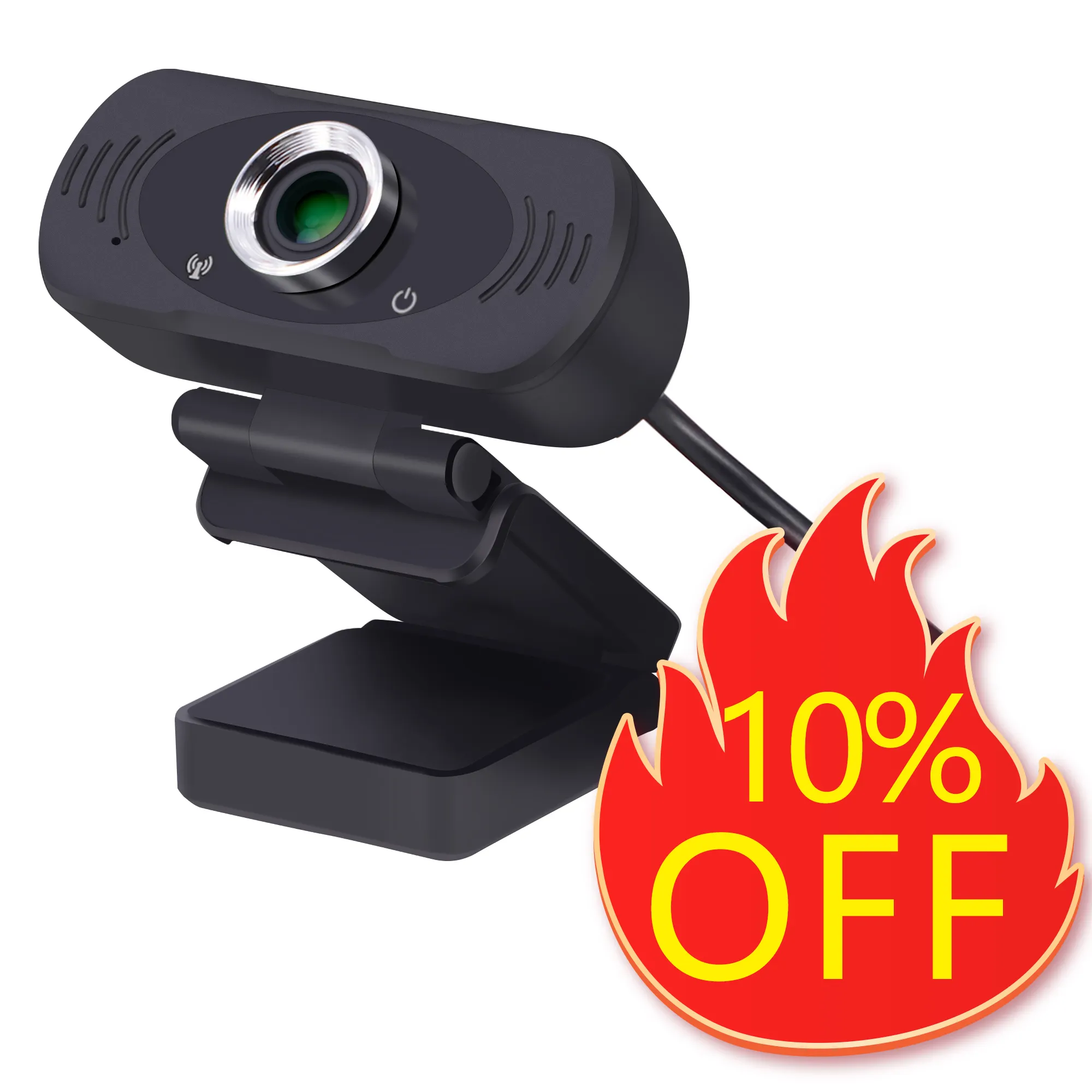 Full HD 1080P USB Computer Webcam Web Camera With Microphone Tripod And Privacy Shutter