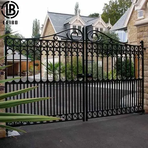 Hot Dipped Galvanized Steel Gate Fence Garden Steel Fence Gate with Post