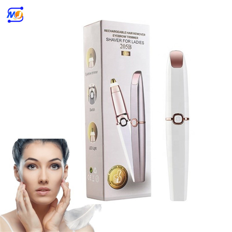 Zkagile Эпилятор и EyebrowTrimmer безупречный триммер для бровей ручка с сенсорным экраном рупий унисекс портативный электрический триммер для бровей