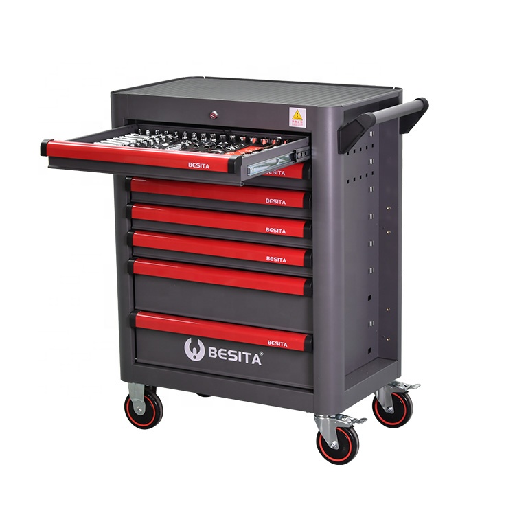 Professional Germany Standard Besita Tool Trolley with 7 Drawers 102Pcs 1000v Insulated Tools For Hybrid Car